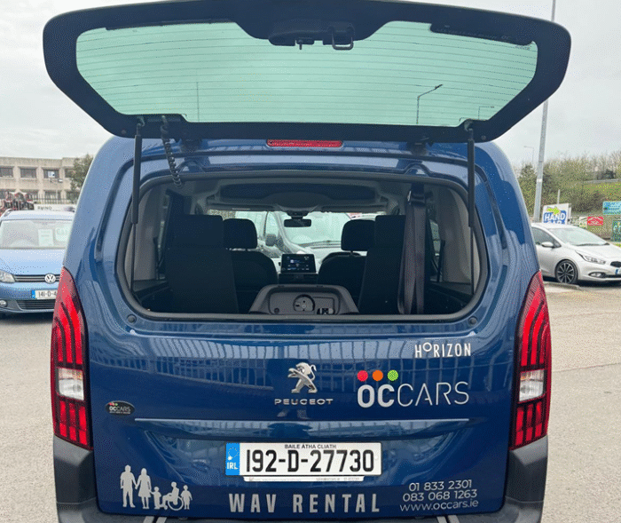 2019 Peugeot Rifter Horizon Wheelchair Accessible Vehicle Hire - Image 9